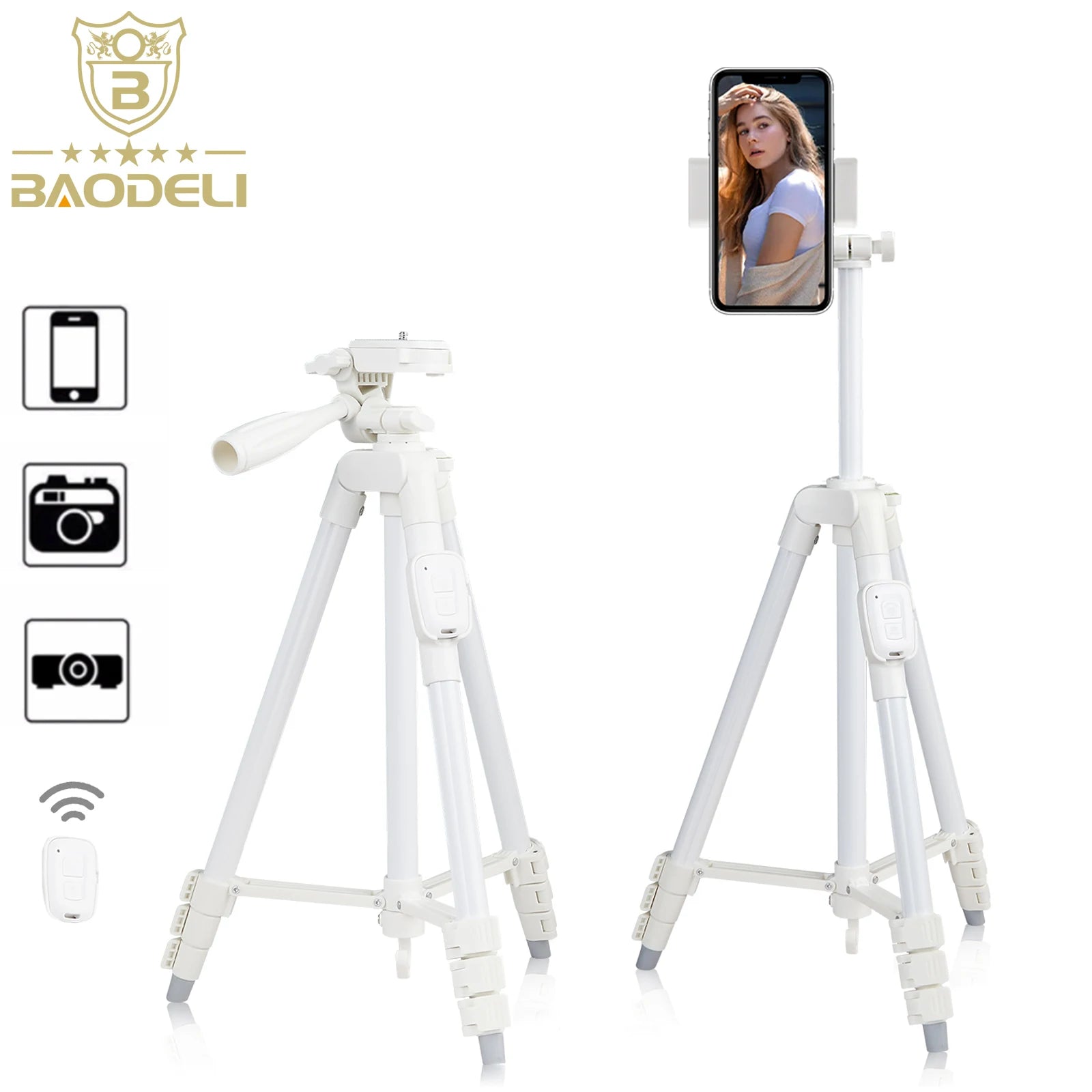 Trípode de 140CM para teléfono, soporte con control remoto para Selfie, grabación de vídeo profesional, cámara de fotografía, para Xiaomi, HUAWEI, IPhone, Gopro
