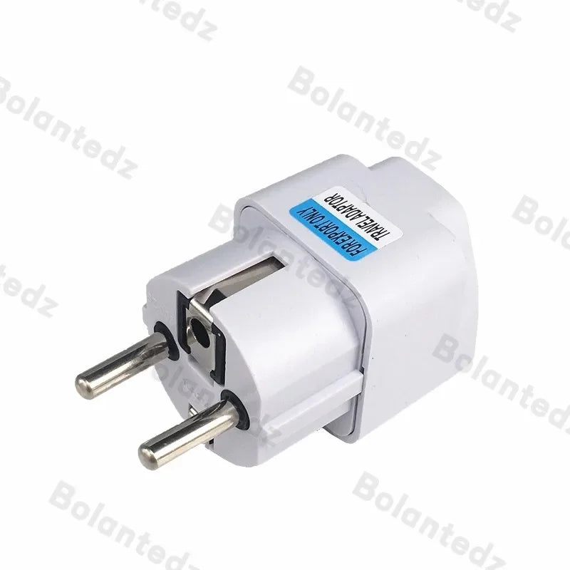 Adaptador de enchufe de conversión Universal UE alemán europeo Alemania Australia toma de corriente china enchufe de conversión de viaje blanco