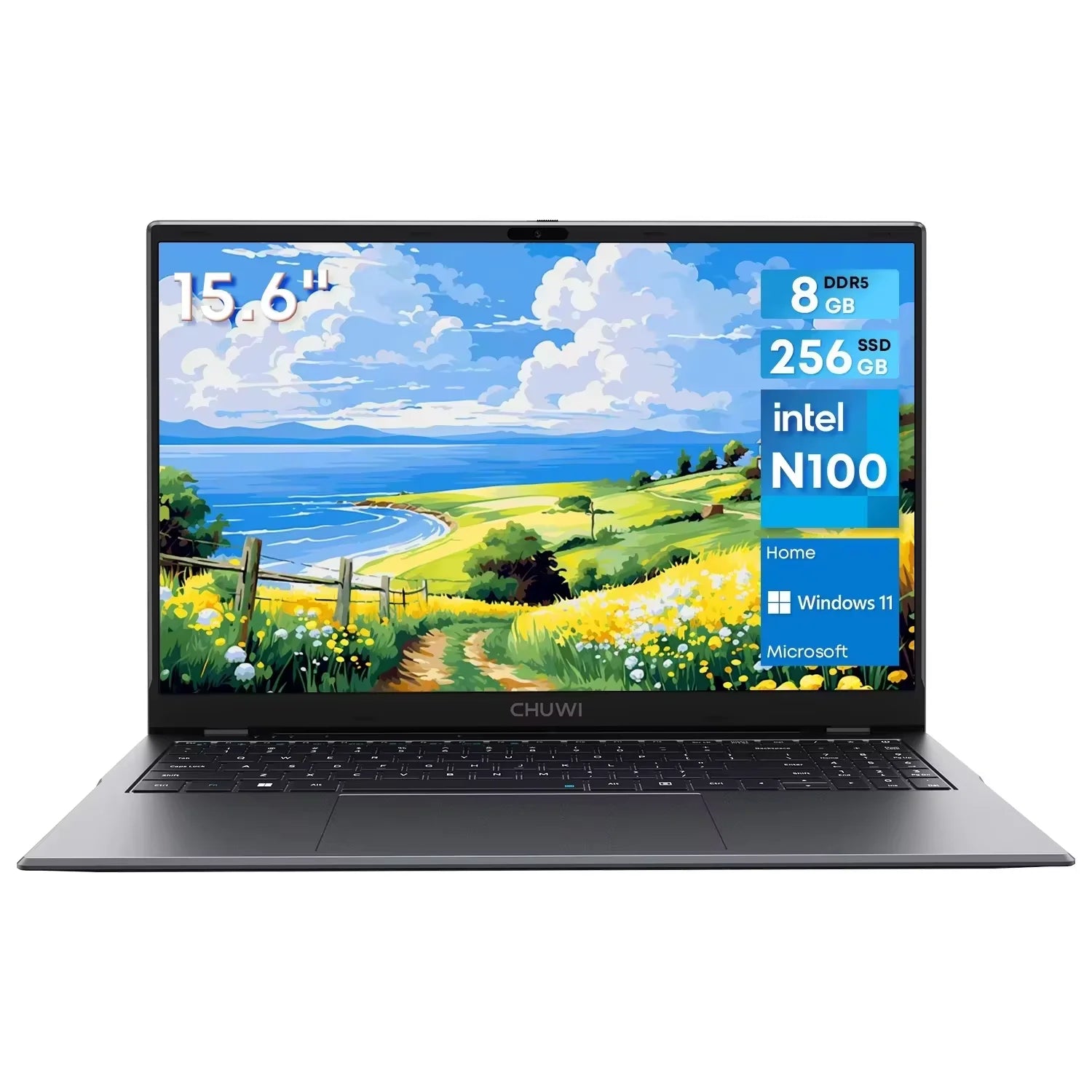 CHUWI GemiBook Plus Laptop 16GB LPDDR5 512GB SSD Intel Alder Lake N100 15.6'' FHD 1920*1080 WiFi 6 Windows 11 Laptops