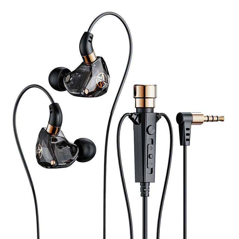 Auriculares con cable HiFi para Karaoke, cascos con micrófono para cantar y vivir, AUX de 3,5mm, graves pesados, cancelación de ruido, 1,2 M, 3M, música KTV