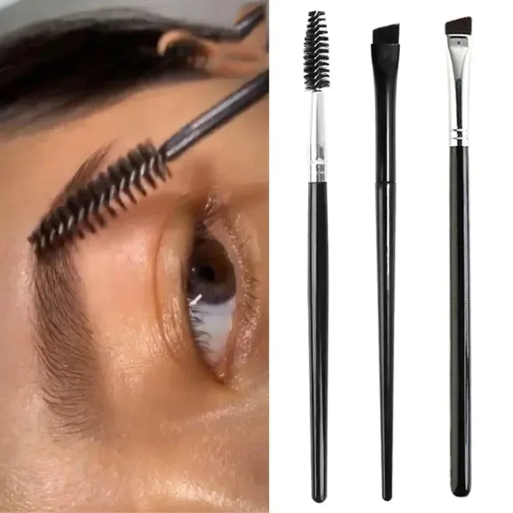 1/10 Uds cepillo suave para cejas cepillo para pestañas contorno profesional delineador de ojos pinceles de maquillaje mezcla de ojos cepillos cosméticos