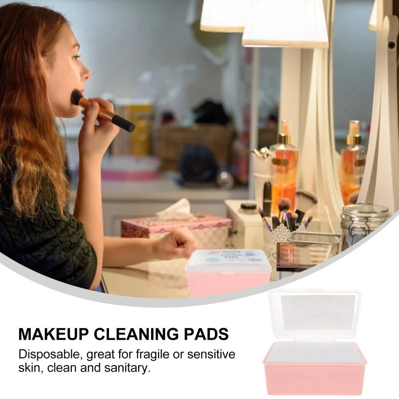 1000 Uds almohadillas de algodón almohadillas de limpieza de maquillaje almohadillas de limpieza Facial almohadillas de limpieza herramienta removedora tela no tejida belleza salud