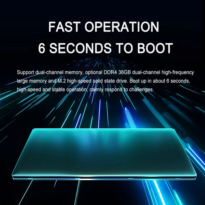 Ultrabook Laptop 15,6 pulgadas AMD R7 4700U teclado retroiluminado Windows11 32GB DDR4 2TB desbloqueo de huellas dactilares ordenador portátil para juegos