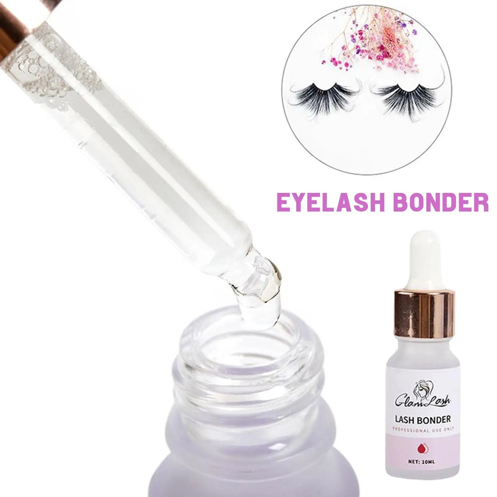 Agente fijador Super Bonder de 10ml para extensiones de pestañas, imprimación para pegamento de pestañas, ayuda adhesiva para pestañas