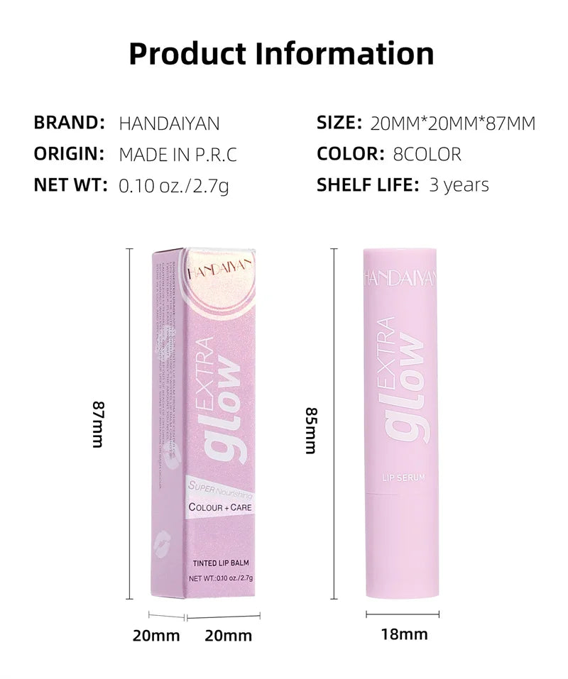 8 colores lápiz labial de gelatina espejo hidratante agua luz brillo de labios sólido rojo rosa Sexy vidrio labio esmalte tinte maquillaje cosméticos nuevo