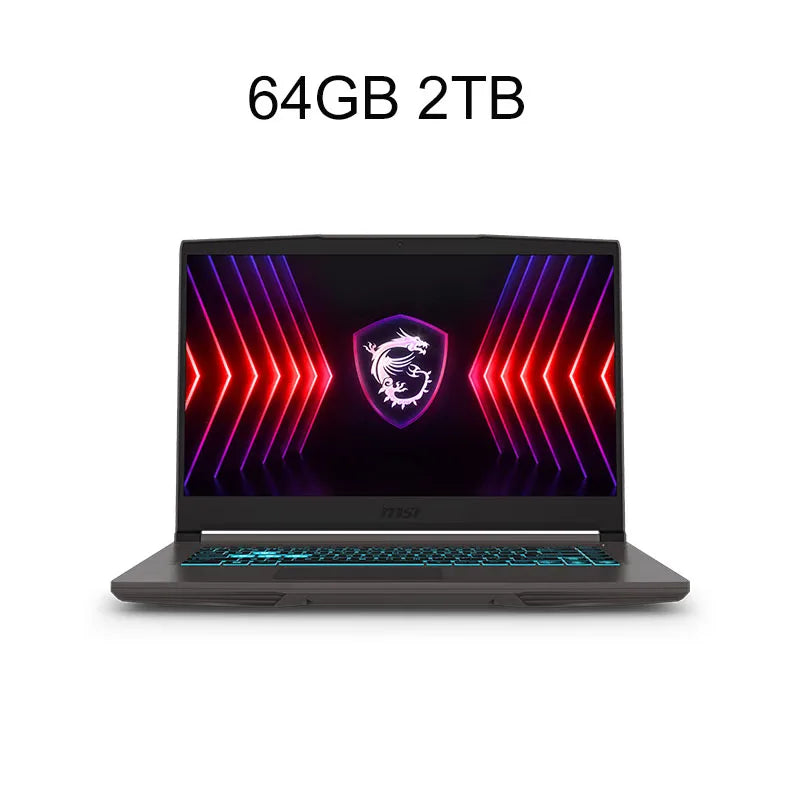 2024 MSI Thin 15 Laptop para juegos 15,6 pulgadas 2,5 K FHD 144Hz pantalla IPS Notebook i5-13420H 32GB 1TB RTX3050 ordenador Netbook para juegos