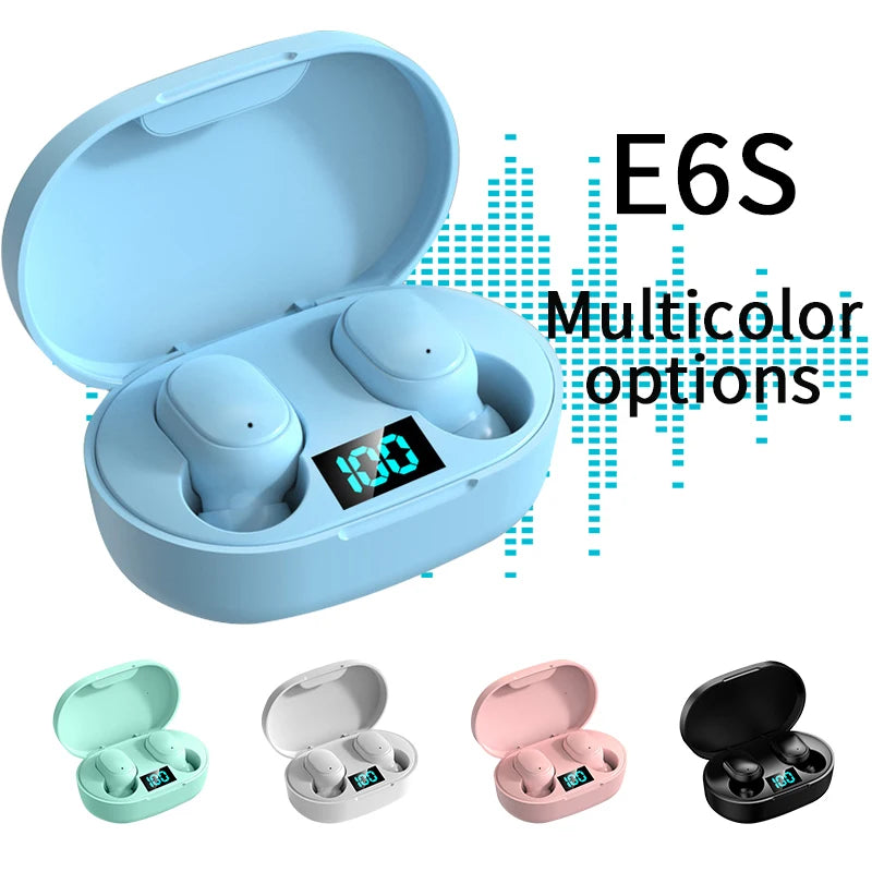 Auriculares A6S TWS auriculares inalámbricos Bluetooth auriculares deportivos estéreo Fone Bluetooth auriculares con cancelación de ruido para iPhone Huawei