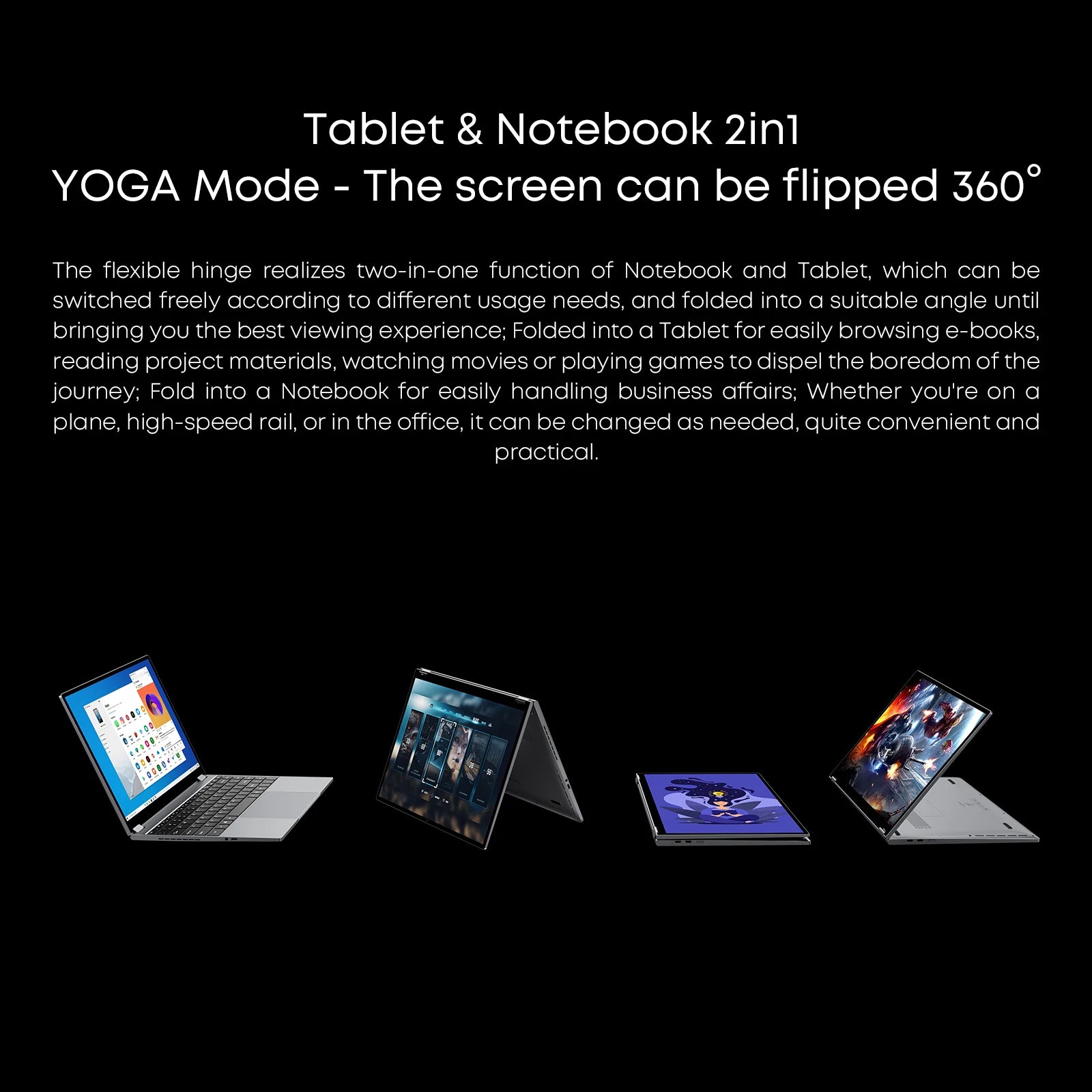 CHUWI FreeBook Laptop Tablet PC 13,5 pulgadas FHD pantalla táctil Windows 11 Intel N100/i3-1215U Quad Core 12GB LPDDR5 512G SSD WIFI6