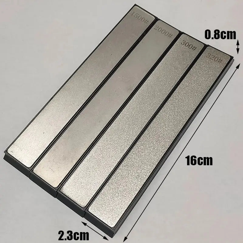 Afilador de piedra de diamante multiusos para exteriores, afilador de ángulo fijo para hacer piedras correctoras, 6 piezas