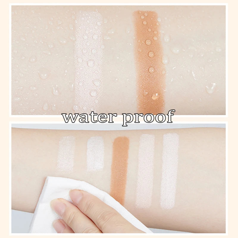 1 unidad de barra correctora de doble punta, maquillaje Facial, lápiz de base cremoso, cosméticos para mujeres, barra de contorno para resaltar la cara, ojeras