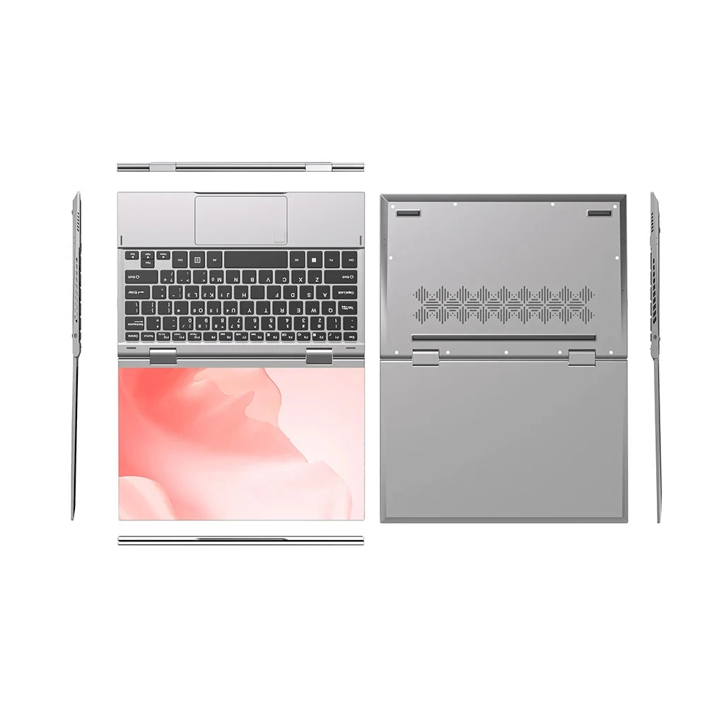 Pantalla táctil 2 en 1 de 10,95 pulgadas 360 °   Flip Laptop Intel N95 Win 11 Pro 16GB DDR5 2TB SSD Metal para juegos de oficina Mini Notebook PC