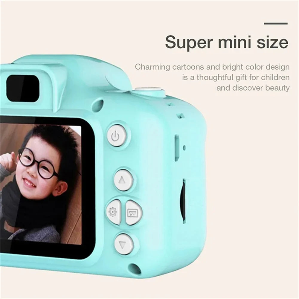Preciosa Mini cámara Digital X2 para niños, puede tomar fotografías, vídeo, cámara pequeña, fotografía, regalo de cumpleaños para niños, juguetes para chico