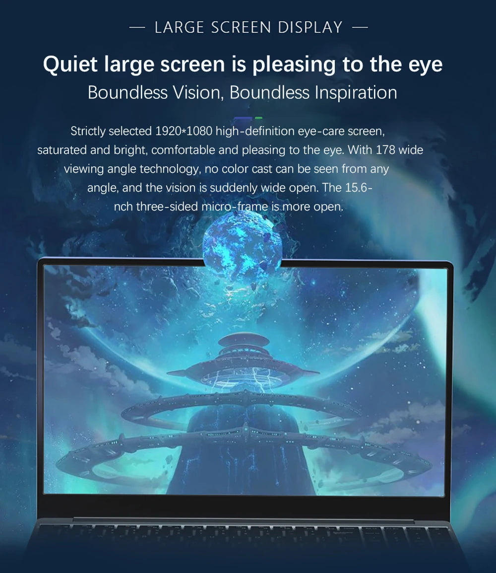 Ultrabook Laptop 15,6 pulgadas AMD R7 4700U teclado retroiluminado Windows11 32GB DDR4 2TB desbloqueo de huellas dactilares ordenador portátil para juegos