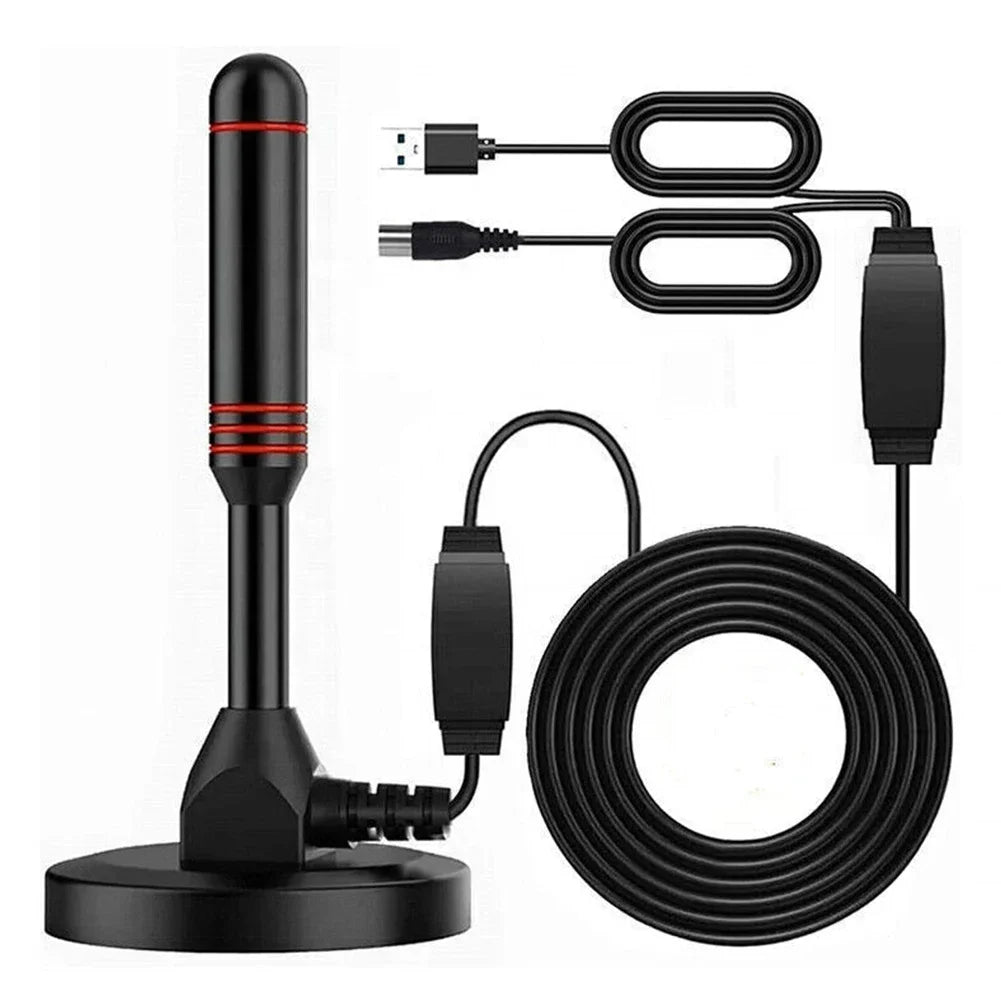 Antena de TV Digital HD portátil, Antena Digital HD 30DBI HD, antena de TV Digital con amplificador DVB-T2 Antena de respuesta rápida para interiores y exteriores