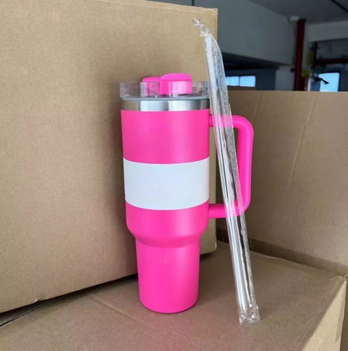2025 Large Capacity 40Oz Stainless Steel Vacuum Flask - Insulated Tumbler Cup with Lids and Straws, Perfect for Travel